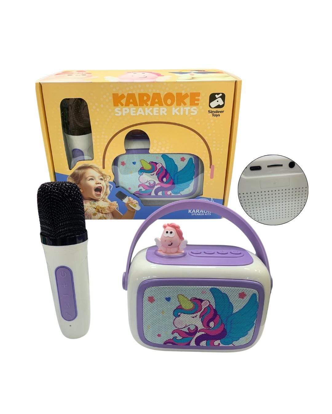 Miniatura 2 de Parlante karaoke con micfrofono infantil